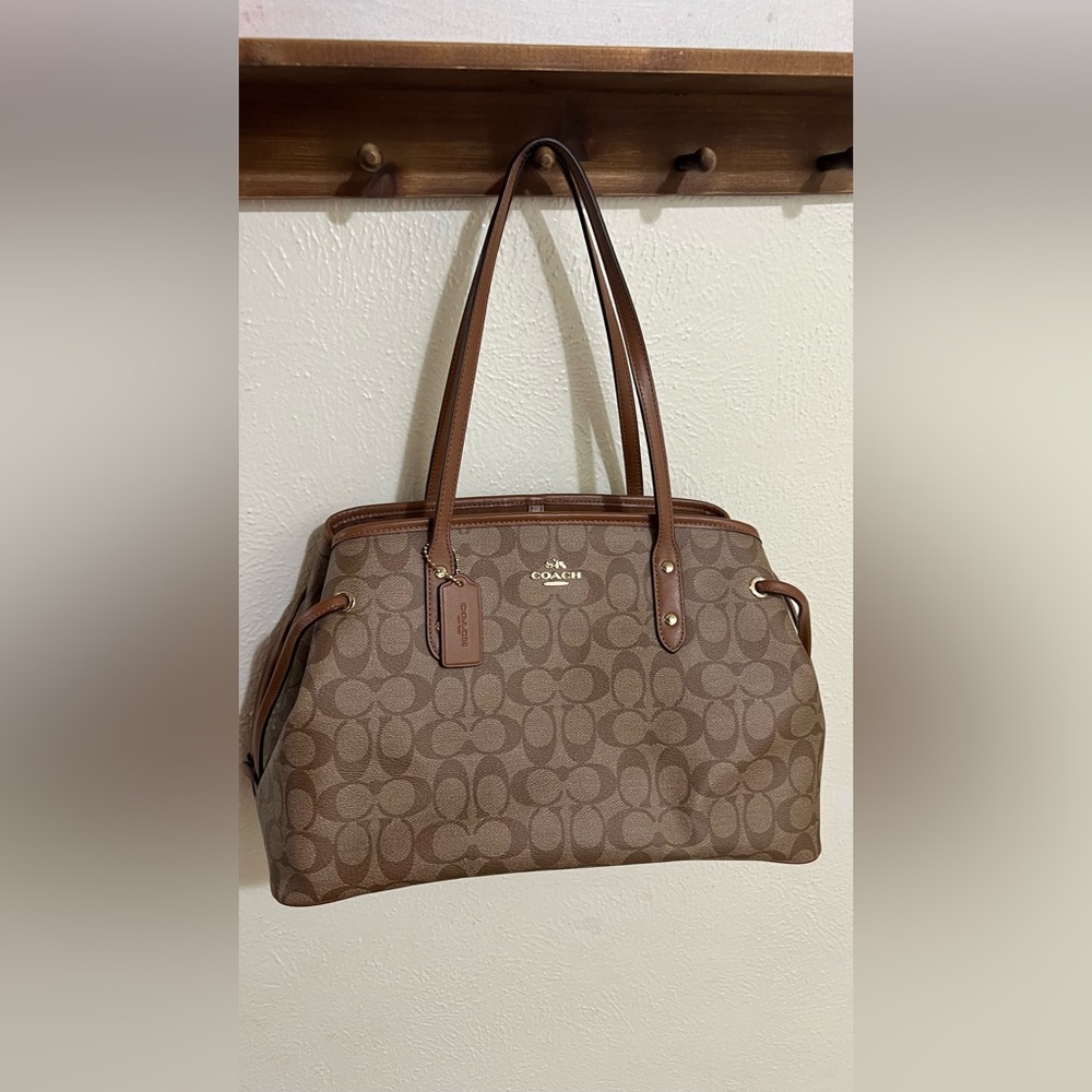Coach Tan Signature Tote Bag